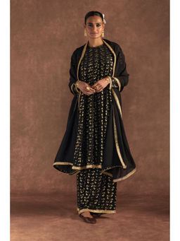 Masaba - Black Spring Bud Anarkali (Set of 3)