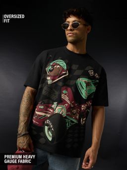 The Souled Store - Official Scooby Doo: Racer Mens Oversized T-Shirt
