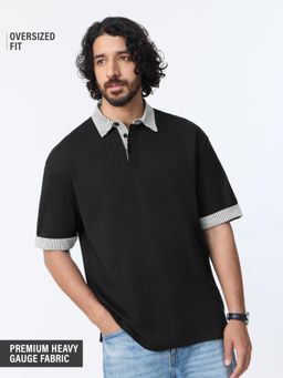 The Souled Store - TSS Originals: Flint Mens Oversized Polo T-Shirt