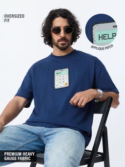 The Souled Store - TSS Originals: Help Mens Oversized T-Shirt