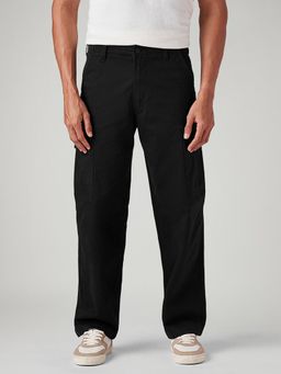 Levi's - Men'S Black Baggy Fit Mid Rise Cargos