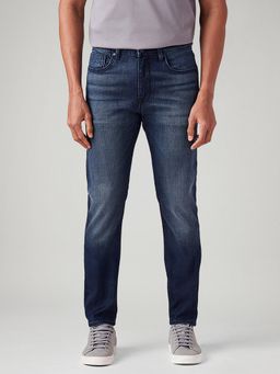 Levi's - Men 512 Dark-Blue Slim Tapered Fit Mid Rise Jeans