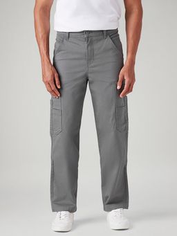 Levi's - Men'S Grey Straight Fit Mid Rise Cargos