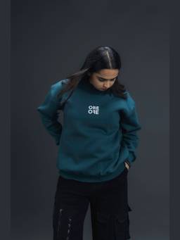 ORE OFE - Women Green Contrast Sweatshirt
