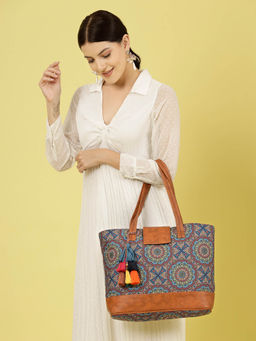 Anekaant - Mandala Printed Tassel Tote Bag