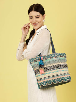 Anekaant - Multicolor Tassel Tote Bag
