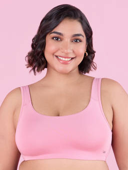Nykd by Nykaa - Soft Cup Easy-Peasy Slip-On Bra With Full Coverage-NYB113-D Pink