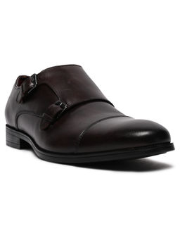 Aldo - Men Dark Brown Formal Monk Strap Shoes