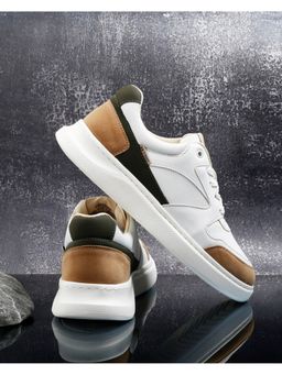 Bacca Bucci - Zypher Men Low-Top Oasis White & Tan Sneakers