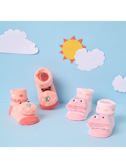 Kicks and Crawl - Multi-Color Octobugs 3d Booties - (Pack of 2)