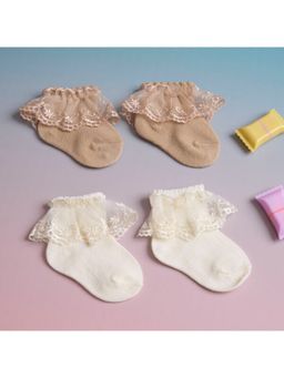 Kicks and Crawl - Multi-Color Frilly Feet Socks - (Pack of 2)