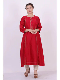 Saatvikei - Kaavya - Red Kurta