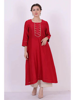 Saatvikei - Kumud - Red Kurta