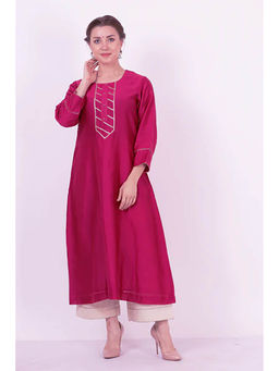 Saatvikei - Kumud - Wine Kurta