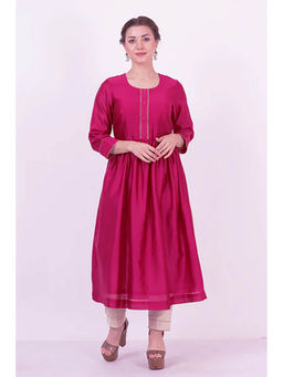 Saatvikei - Padma - Wine Kurta