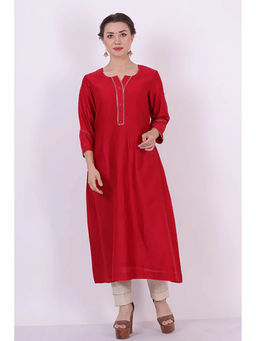 Saatvikei - Saroj - Red Kurta