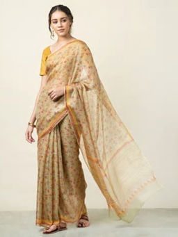 Fabindia - Silk Hand Block Print Sari