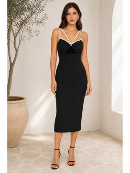 Cider - Woven Sweetheart Cut Out Cami Dress