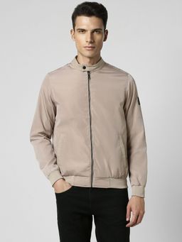 Van Heusen - Men Beige Solid Party Jacket