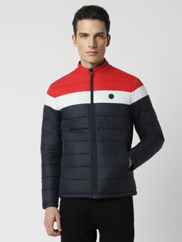 Van Heusen - Men Black Colorblock Casual Jacket