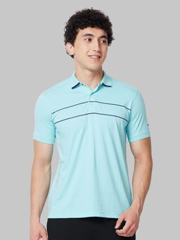 Park Avenue - Slim Fit Printed Petrol T-shirt