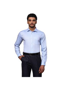 Park Avenue - Slim Fit Solid Blue Shirt