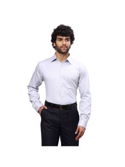 Raymond - Slim Fit Solid Blue Shirt