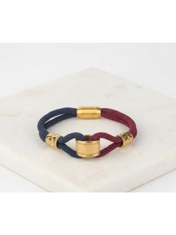 MINJI AND CO. - Red and Blue Graceful Combination Spiritual Festive Rakhi Thread
