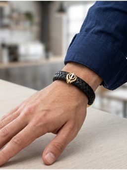 MINJI AND CO. - The Sacred Khanda Braided Bracelet Gold Plated Rakhi for Raksha Bandhan