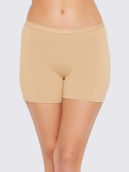 Clovia - Mid Waist Cotton Boyleg Panty In Nude