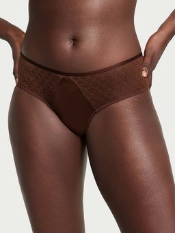 Victoria's Secret - Brown Icon Lace Cheeky Panty