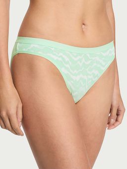 Victoria's Secret - Sea Green Printed Stretch Cotton Bikini Panty