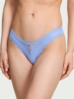 Victoria's Secret - Blue Dream Angels Lace-Trim Brazilian Panty