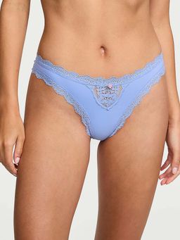 Victoria's Secret - Blue Dream Angels Lace-Trim Brazilian Panty