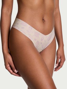 Victoria's Secret - Off White Printed Thong Panty
