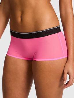 Victoria's Secret - Pink Logo Mesh Boyshort Panty