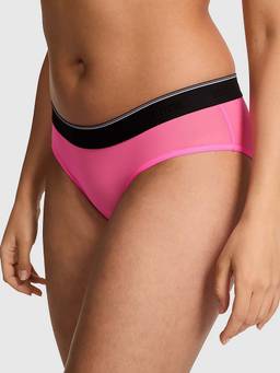 Victoria's Secret - Pink Logo Mesh Hiphugger Panty
