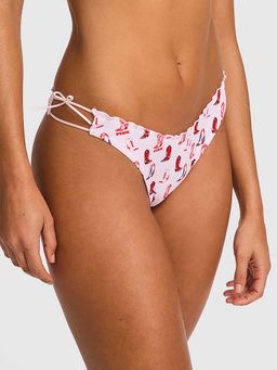 Victoria's Secret - Pink Cotton Side-Tie Thong Panty