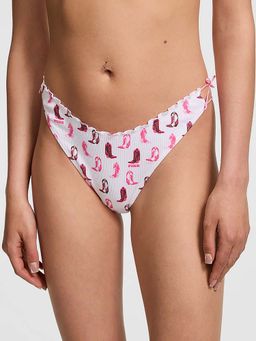 Victoria's Secret - Pink Cotton Side-Tie Thong Panty