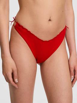 Victoria's Secret - Pink Cotton Side-Tie Thong Panty