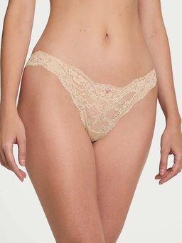 Victoria's Secret - Beige Lace Bikini Panty