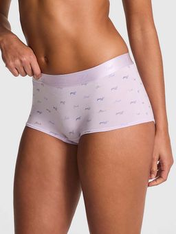 Victoria's Secret - White Logo Cotton Boyshort Panty