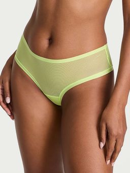 Victoria's Secret - Green Stripe Mesh Cheeky Panty
