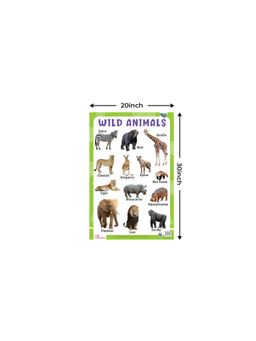 Pegasus - Wild Animals Thick Laminated Primary Chart