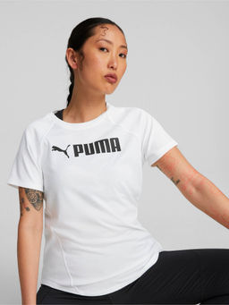 Puma - Fit Logo Womens White T-Shirt