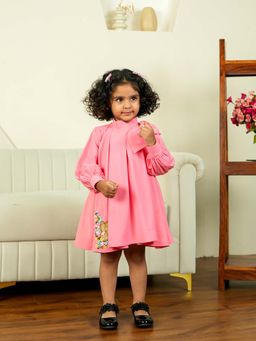 Twirly Tutus - Coral Teddy World Floral Dress