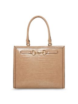 Anne Klein - Beige Textured Handbag and Detachable Strap (Set of 2)