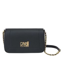Cavalli Class - Black Solid Sling Bag