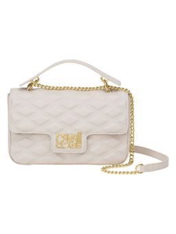 Cavalli Class - Off White Solid Sling Bag