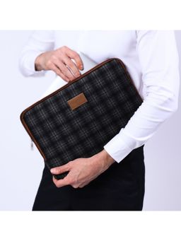 HAMELIN - Grey Checks Laptop Sleeves